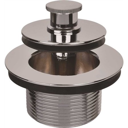 IPS Push-Pull Bathtub Stopper, 1-1/4 in., 16 TPI in Polished Chrome 63120